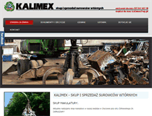 Tablet Screenshot of kalimex.com.pl